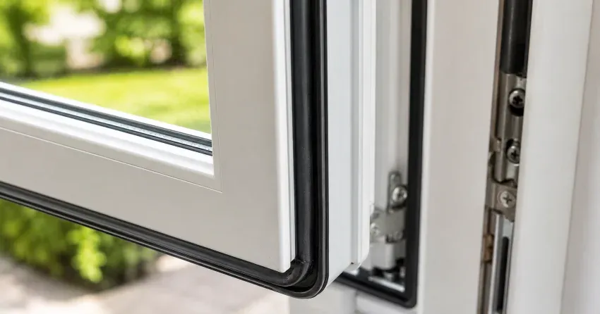 casement window cranked fully open in a Courtice home