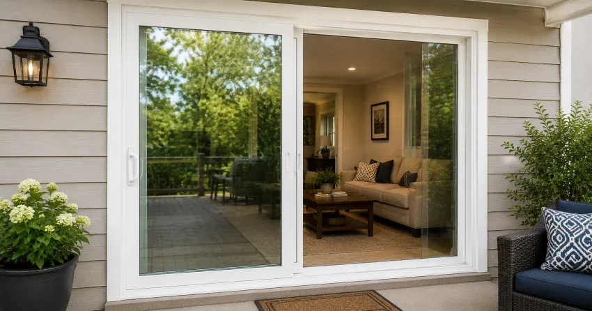 new patio door replacement installed in Courtice home