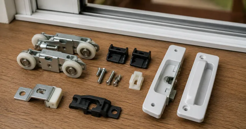 sliding door broken Courtice roller and track inspection