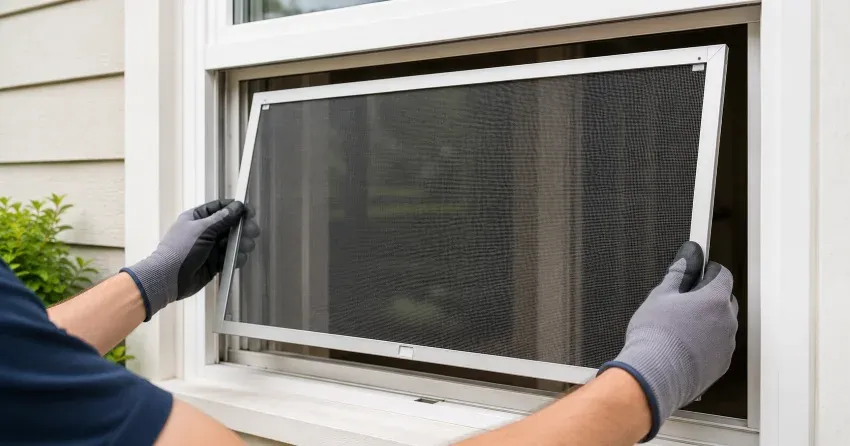 technician repairing a window sash and balance system in Courtice