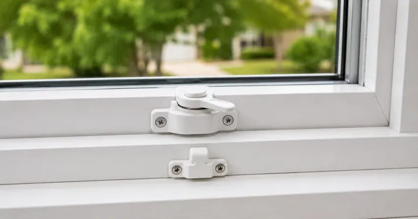 technician installing new window latch hardware in Courtice