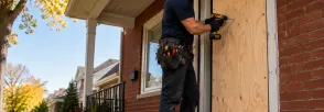 Temporary Door Securing Courtice